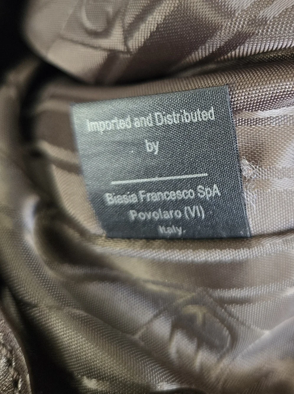 Francesco Biasia Brown Leather Backpack Italian Slouchy Minimalist Bag